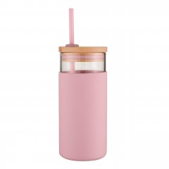 Avanti Glass Smoothie Tumbler - 500ml - Pink - Personalisation Available